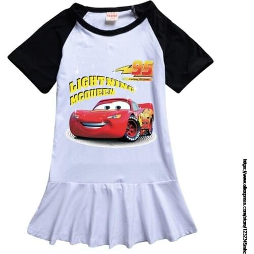 Cars 95 Dresses Summer Baby Kid Clothes McQueen Princess Dress Cosplay Costume New Years Party Dress