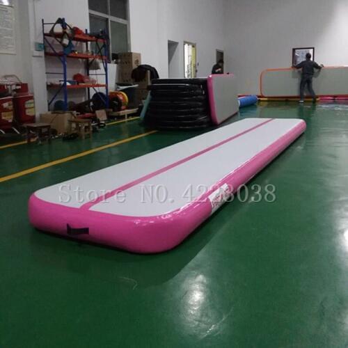 Free Shipping 10x1m AirTrack Inflatable Air Tumbling Track Mat Gymnastics Exercise Pad Inflatable Gym Training Mats Balance