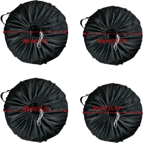 Universal Car SUV Tire Cover Case Spare Tire Wheel Bag Tyre Spare Storage Cover Tote Polyester Oxford Cloth Polyester Taffeta