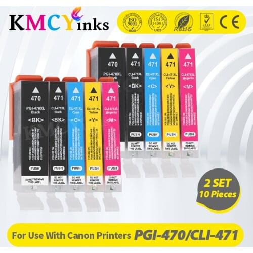 KMCYinks PGI470 PGI-470 BK 470 C LI 471 compatible ink cartridge for canon PIXMA MG5740 MG8640 TS5040 TS6040 TS 5040 TS6040