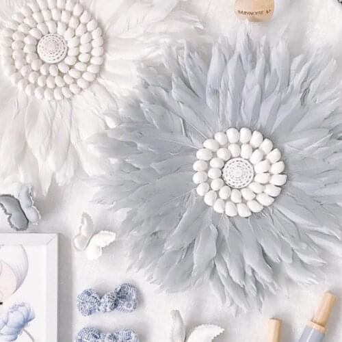 Home decor/decoration accessories kawaii nordic Feather shell boho/easter/wall decor girls room decoration wedding decoration 29