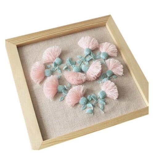 Heart Pink Thistle Embroidery European embroidery kit simple three-dimensional embroidery Ribbon kit embroidery needlework