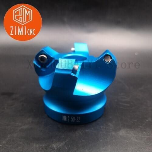 Milling toolAL-KM12 50-22-4T aluminum milling cutter head end milling cutter 45° milling cutter head milling machine cutter head