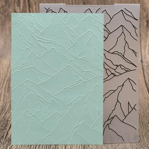 Mountain Range Stamps Plastic Embossing Folders DIY Scrapbooking Paper Card Making Craft Template