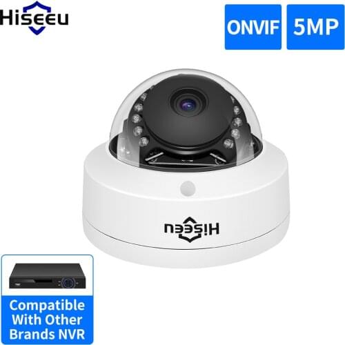 5MP 1080P POE IP Camera H.265 Audio Dome Camera Motion Detection For PoE NVR App View Hiseeu
