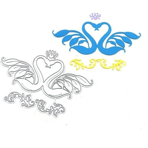 Julyarts Swan Dies Scrapbooking Soldes Cutting Dies for Card Making Metal Cutting Dies Scrapbooking Craft Dies Stencil Die Cut