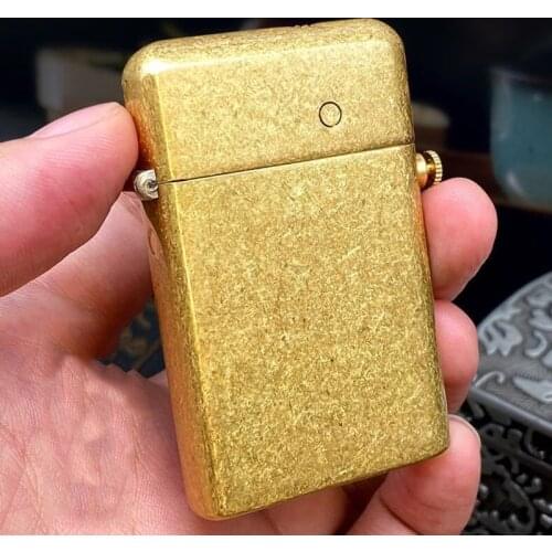 Zorro kerosene lighter retro creative automatic ejection handmade pure copper mens collection