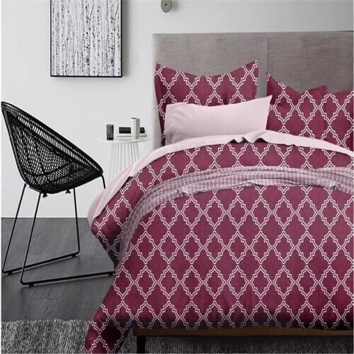 2018 New Design Blue/green/purple Geometry Bedding Set Microfiber Duvet Cover Set Pillowcase 2/3pcs Twin Full Size Queen King