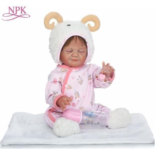 NPK 2017 NEW wholesale reborn baby doll full vinyl body with girl gender doll gift for kids on Birthday