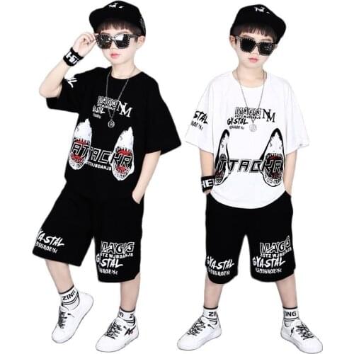 Summer Children Clothing Sets For Boys Cartoon Cotton Tshirts+Shorts 2Pcs Kids Clothes Sports Suit Baby Boy Costume 3-14 Years