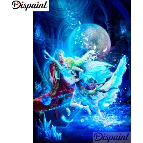 Dispaint Full Square/Round Drill 5D DIY Diamond Painting "Cartoon couple" Embroidery Cross Stitch 3D Home Decor A12070