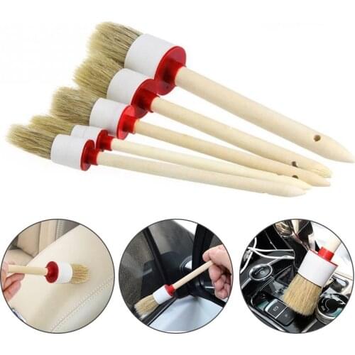 New Car Air Vent Air Conditioning Brush Detail Brush Cleaning Brush Car Beauty Tool Household Gap Cleaning Brush Set