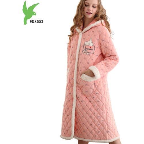 Женские флисовые халаты OKXGNZ China At AliExpress