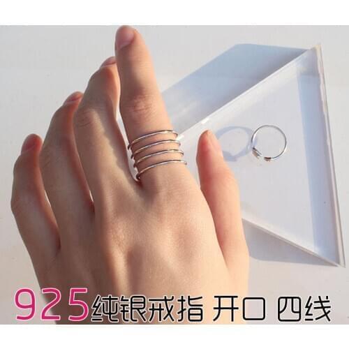 Original Design Popular Layer Chains Finger Ring Simple Rings for Women Wedding Engagement Jewelry Gifts