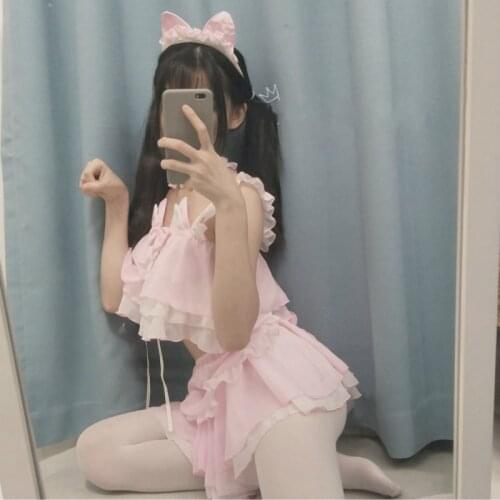 Women Casual Sexy Nightwear Girls Elastic Waist Homewear Pink Daisy Print Pajamas Set Thin Soft Short Sleeve Sleepwear