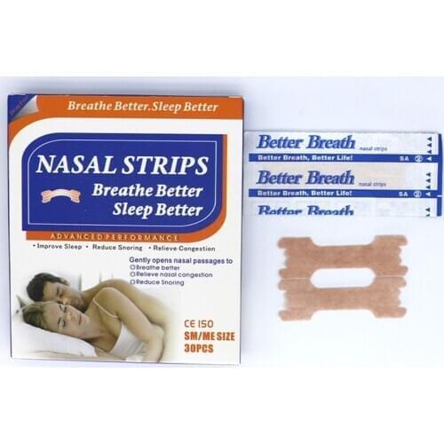 10box=300pcs (55x16mm) Effective Stop Snoring Strips Nose Patch Relief Nasal Congestion Sleeping Aid