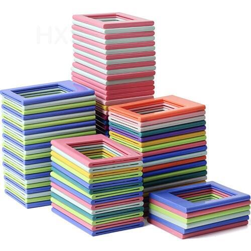 Fujifilm Instax Mini Film Photo Frame, Colorful Double Sided Magnetic Fridge Picture Frame, Magnets Childrens Artwork Frames