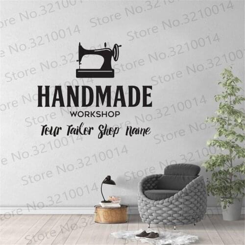 Shop Sewing Studio decor Stickers Art Vinyl Wall Decal Quotes Removable Vinyl Wallapper PW882