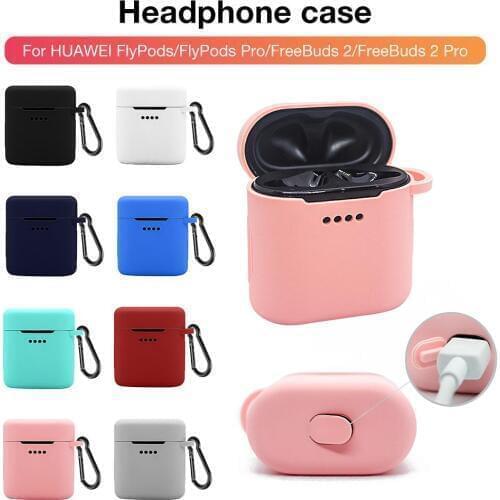 Silicone TPU Bluetooth Wireless Earphone Case Protective Case Protector Storage Box For HUAWEI FlyPods Pro FreeBuds 2 Pro