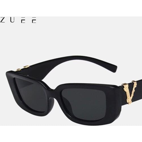 2021 Vintage Small Cat eye Sunglasses For Womens Mens Retro Brand Designer Women Sun Glasses Square Eyewear Oculos De Sol