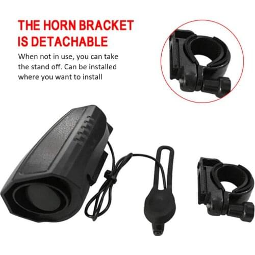 123dB Super Loud Bike Electronic Horn Cycling Handlebar Alarm Ring Bicycle Electronic Bell Police Siren Horn Bike Accessories