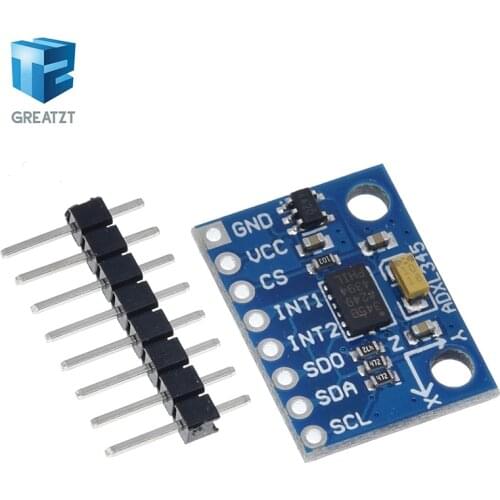 Hot sale GY-291 ADXL345 Digital triaxial acceleration of gravity inclination Module IIC / SPI transmission For Arduino