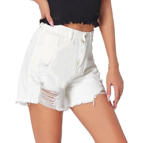 2021 All-match Denim Fashion Womens Summer Slim Shorts
