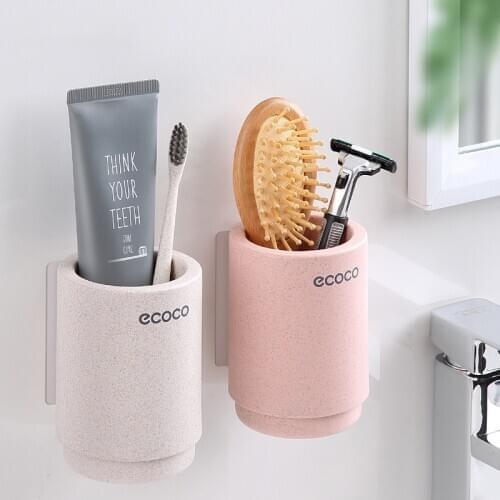 Breathable Magnetic Adsorption Toothbrush Holder Home Storage Shelves Wall-mounted Bathroom Accessories Sets Household Items