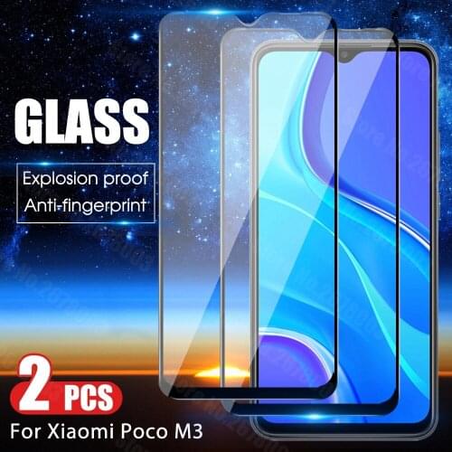 2PCS 9D Screen Protector For Xiaomi Mi10 Lite Mi10T Pro 9 Lite SE CC9 A3 Lite For Xiaomi Poco M3 X3 Pro NFC Mi8 Lite 6X 5X A1 A2