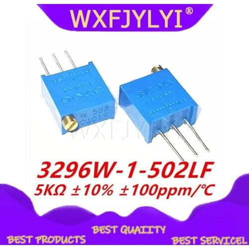 10PCS 3296W-1-502LF 3296W 5K ohm 502 3296W-1-502 3296W-502 W502 Trimpot Trimmer Potentiometer