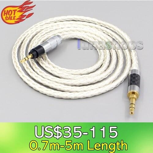 LN007208 16 Core OCC Silver Plated Headphone Earphone Cable For Sennheiser Urbanite XL On/Over Ear