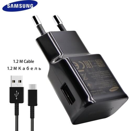 20 PCS Fast Charger Eu USA Plug Charging travel socket 9V 1.67A + Type-C USB Cable For SAMSUNG GALAXY S10 S9 S8 PLUS