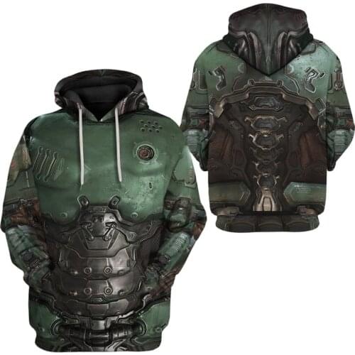 2020 Fashion 3D Printed Doom Slayer Doomguy 3d hoodies/Sweatshirt Winter autumn funny Harajuku Long sleeve Hoodies
