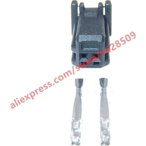 5 Sets 2 Pin 0.6 Series Auto Unsealed Socket 1473143-1 Automotive Cable Electric Wire Plastic Housing Connector