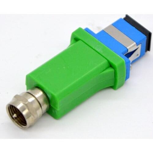 50pcs New FTTH Optic Fiber Passive Optical Adapter CATV Photoelectric Signal Converter SC/PC Fiber Optic Receiver Connector