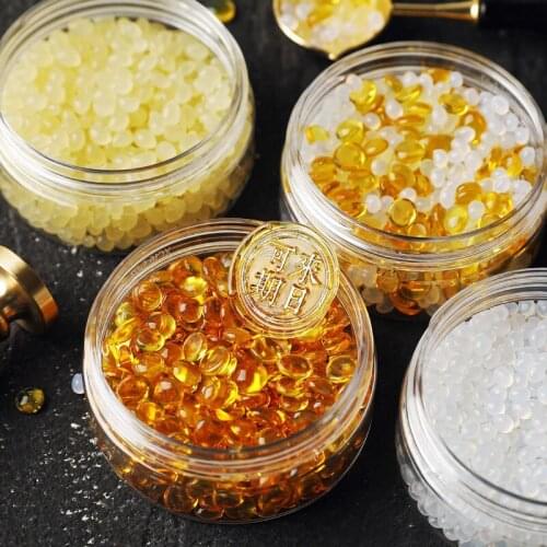 65g/Bottle Transparent Seal Wax Set Mermaid Tears Lacquer Wax EVA Resin Wax Beads Envelope Wedding Wax Seal Craft Supplies