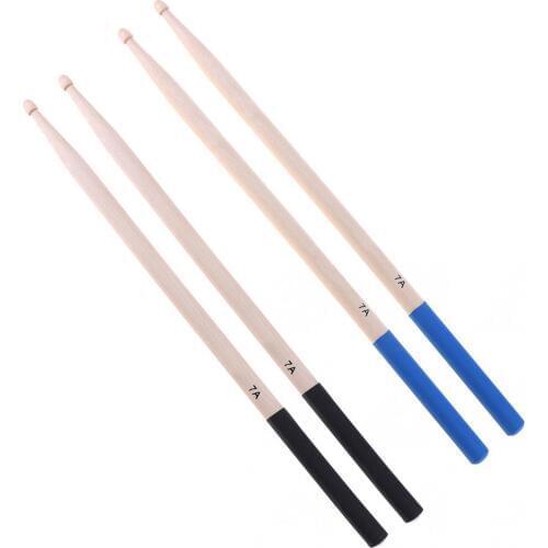 2pcs 7A Maple Drumsticks Professional Wood Drum Sticks Multiple Color Options for Drum