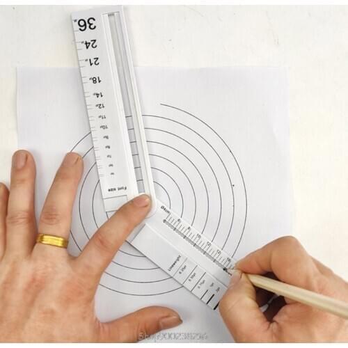 Compass Metal Multifunctional Drawing Circle Tool Ruler Painting Professional DIY Protractor School Office S29 20 Dropship