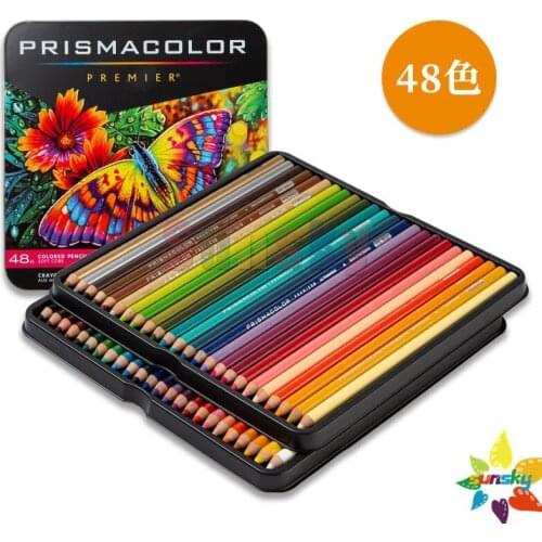 24 48 72 150 Prismacolor Premium Colored Pencil for Adult Coloring Artist Soft Lead with Vibrant Color Professional Oil Based