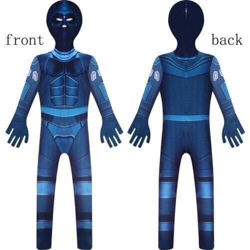 Kids Halloween Costume Boys Anime The Boys Cosplay Bodysuit Back Zipper Jumpsuits Childrens Character Party Zentai Clothing