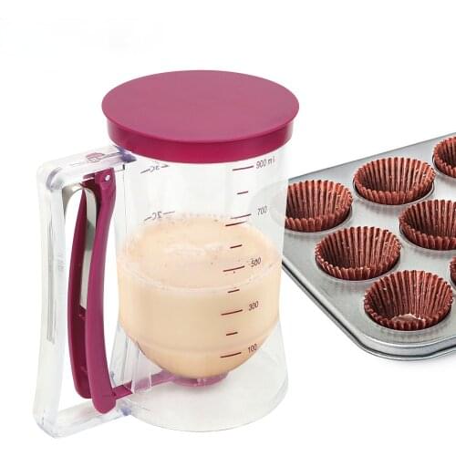 Cream Speratator Batter Flour Paste Dispenser Baking Tools For Cupcakes Pancakes Cookie Cake Muffins 900ml Measuring Cup