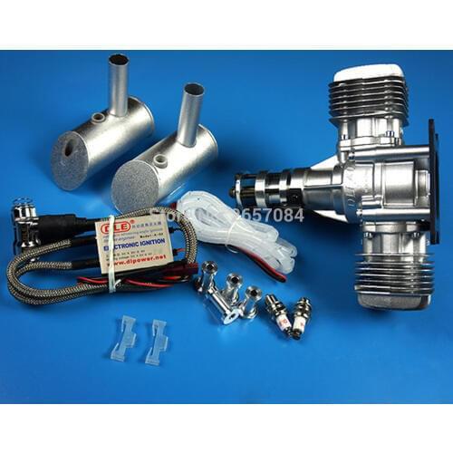 DLE40 40CC GAS Engine For RC Airplane Fixed Wing Model Single Stroke two exhaust wind cold hands start after Stroke