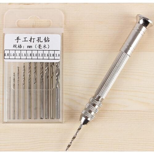Good Quality Metal Hand Drill Equipments Resin Mold Tools for Jewelry Tool with 0.8Mm-3.0Mm Drill Screw