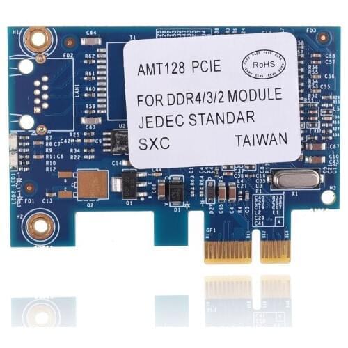 DDR4 DDR3 DDR2 Ram Boot Memory Test Tools Card AMT128 Pci-E Professional Analyzer Repair Memory MODULE Maintenance tester