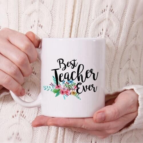 Best Teacher Ever coffee mug Tote Bag birthday Teachers' Day Graduation retirement Gift Mothers Day Christmas new Year present