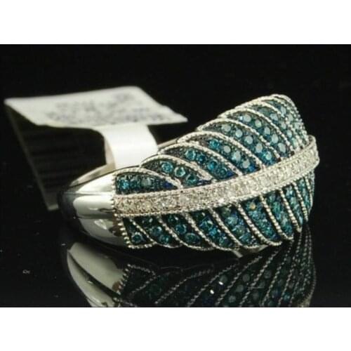 Leaf Pattern Green Stone Micro Setting Ring Special Plant Design Jewelry Wild Topic Plus Size Band For Girl Finger Accessories