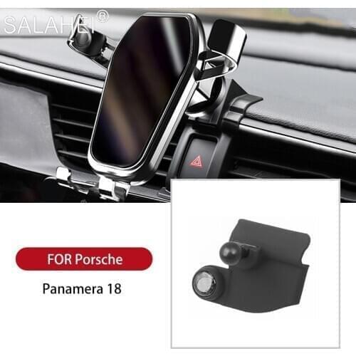 For Porsche Panamera 18 Accessories For Mobile Phone Cell in Car Dashboard Air Vent Stand Clip Mount GPS Car Holder Bracket