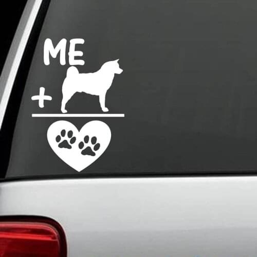 Me Plus Akita Dog Love Paw Decal Sticker window Laptop Surface 15cm