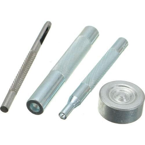 4PCS 831 Type Metal Snap Fasteners Press Studs Button Installation Tools Hand Punch Tool Set DIY Materials Accessories
