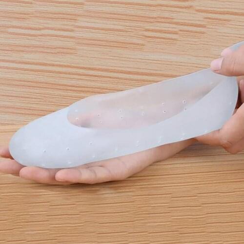 50% Hot Sale 1 Pair Unisex Silicone Gel Socks Anti-Slip Sole Cover Heel Dry Fissure Foot Care Protector Anti-cracking Socks